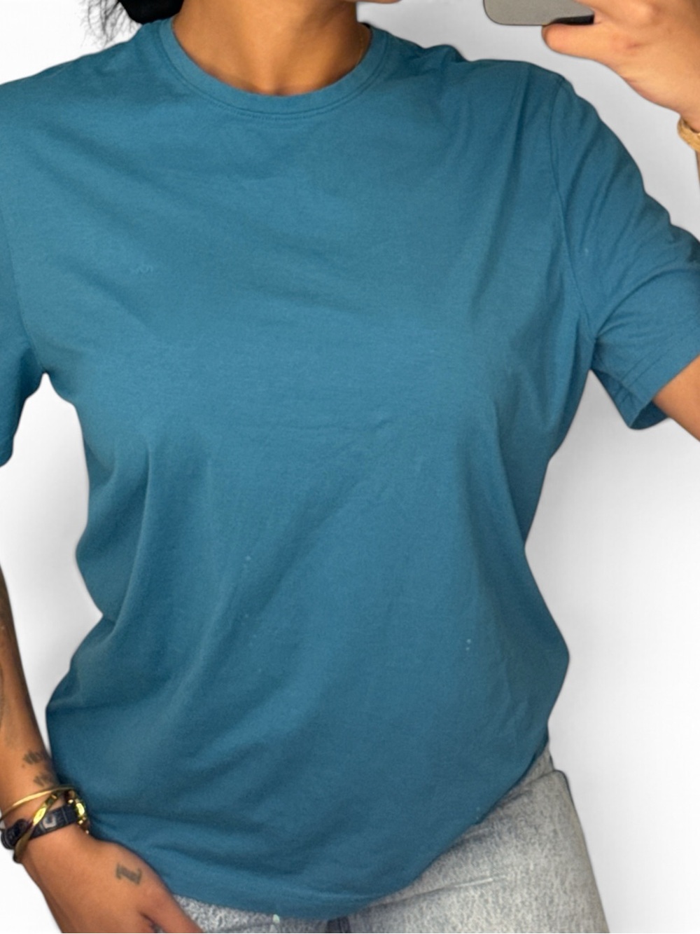 Michael Kors Men's Short Sleeve Crewneck Tee in Teal
